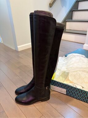 Tory Burch Black Knee-high Booties